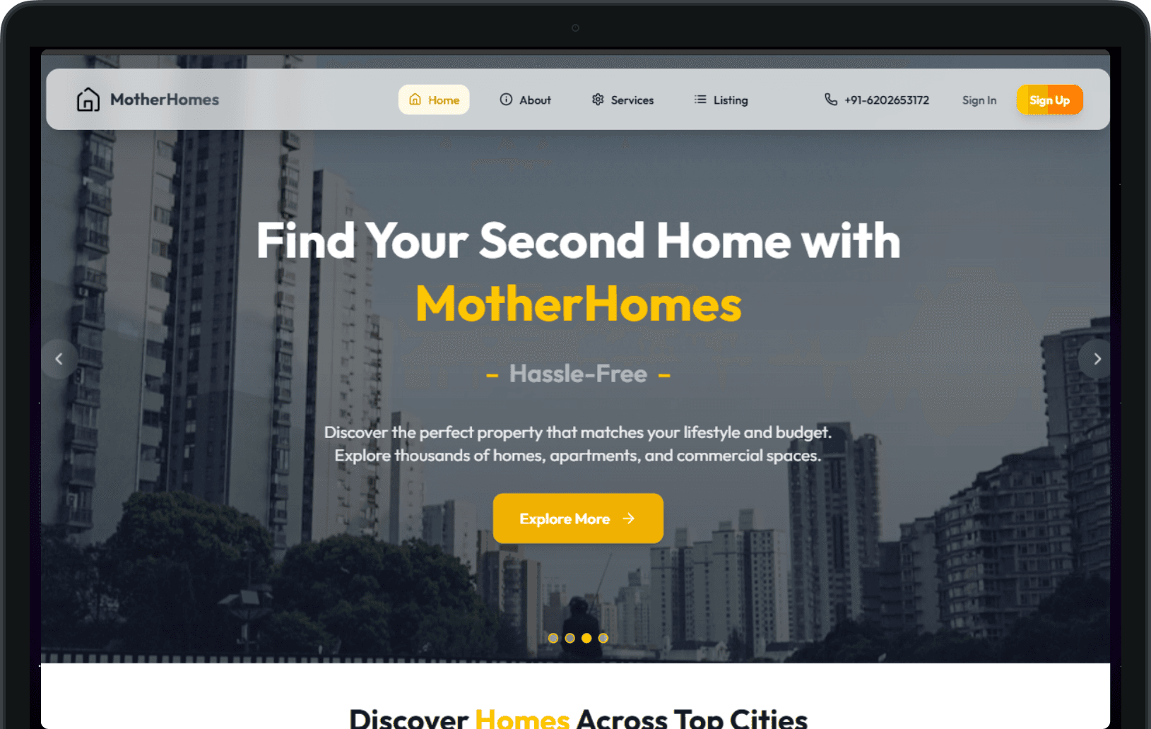 PG and Rental Website : MotherHomes